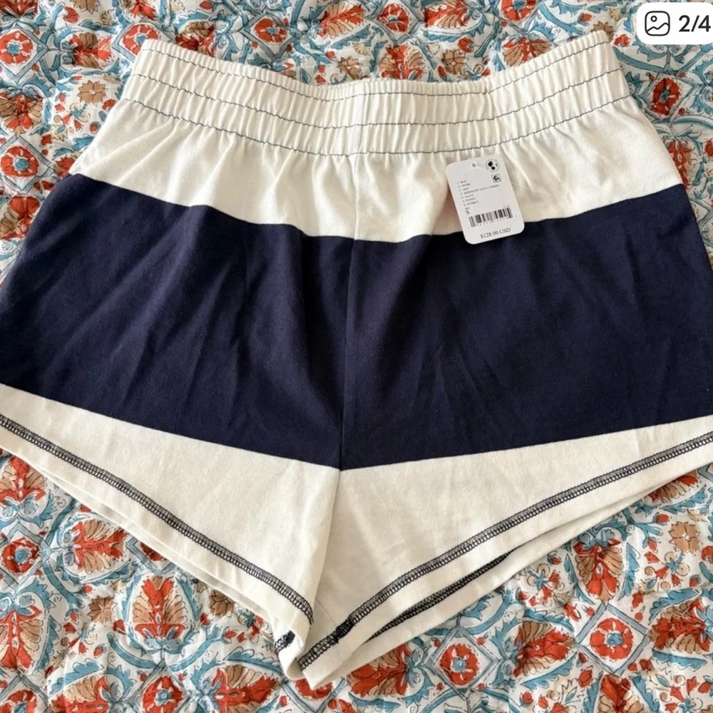 FREE PEOPLE retro rugby set NAVY/WHITE - Picture 4 of 6